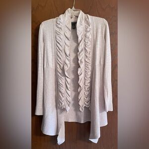 INC beige cardigan with style